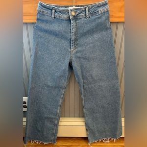 Woman’s High Rise Wide Leg Jeans (Zara) 10